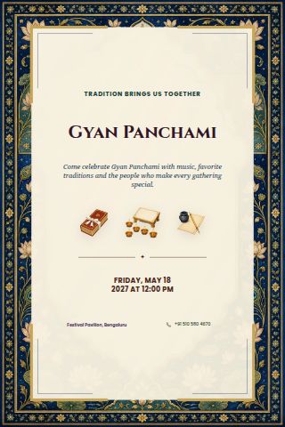 Gyan Panchami invitation preview