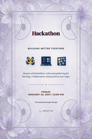 Hackathon invitation preview