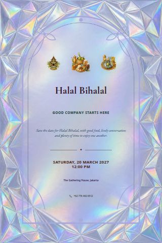 Halal Bihalal invitation preview