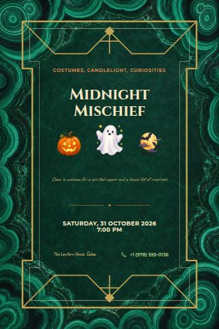 Halloween invitation preview