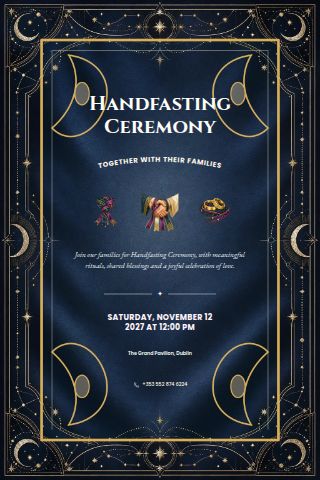 Handfasting Ceremony invitation preview