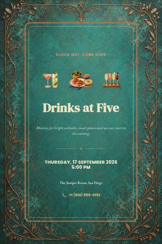 Happy Hour invitation preview