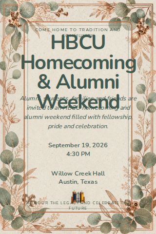 HBCU Homecoming & Alumni Weekend invitation design preview