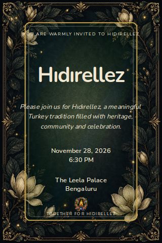 Hıdırellez invitation design preview