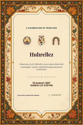 Hıdırellez invitation preview