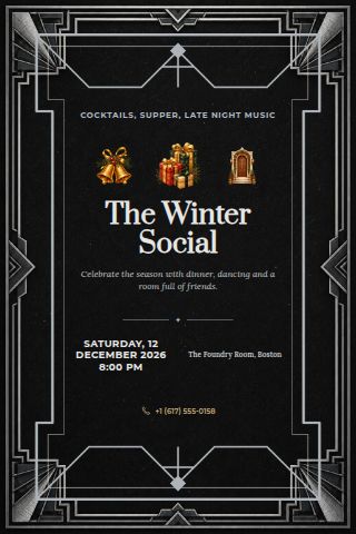 Holiday Party invitation preview