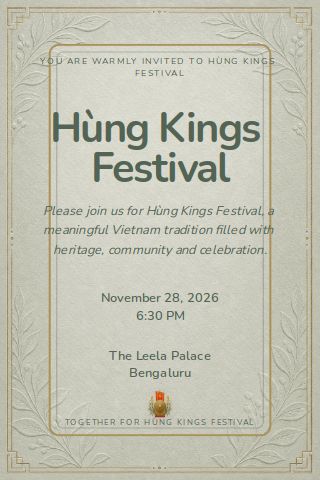 Hùng Kings Festival invitation design preview
