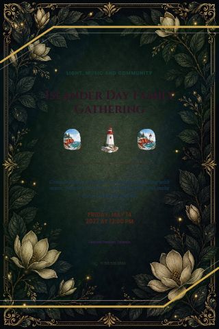 Islander Day Family Gathering invitation preview
