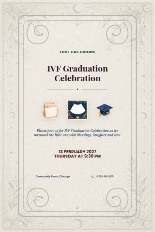 IVF Graduation Celebration invitation preview