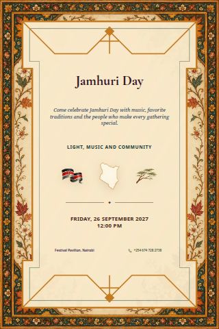 Jamhuri Day invitation preview