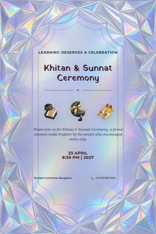 Khitan & Sunnat Ceremony invitation preview