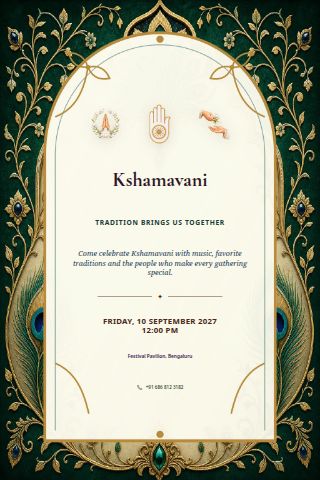 Kshamavani invitation preview