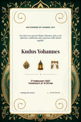 Kudus Yohannes invitation preview