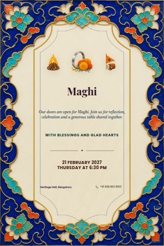 Maghi invitation preview