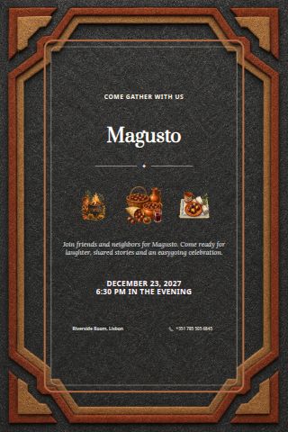 Magusto invitation preview
