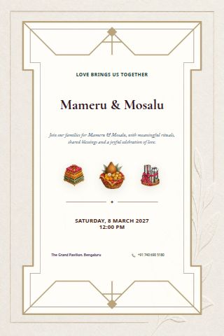 Mameru & Mosalu invitation preview