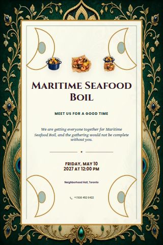 Maritime Seafood Boil invitation preview