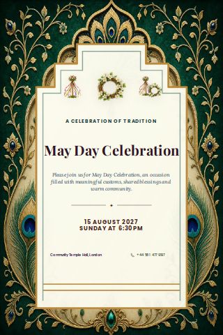 May Day Celebration invitation preview