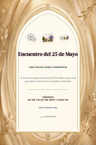 May Revolution Day Gathering invitation preview
