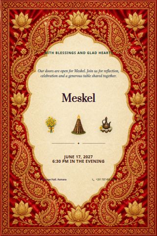 Meskel invitation preview