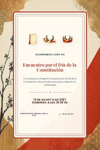 Mexican Constitution Day Gathering invitation preview