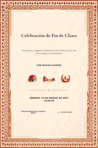End-of-School-Year Celebration invitation design