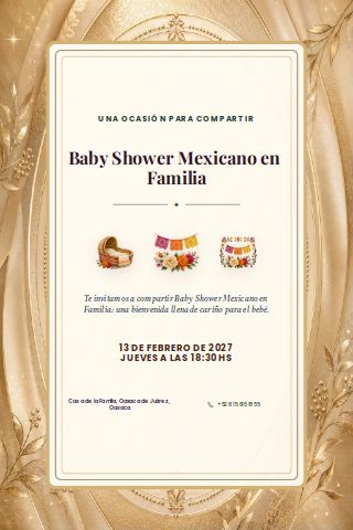 Mexican Family Baby Shower invitation preview