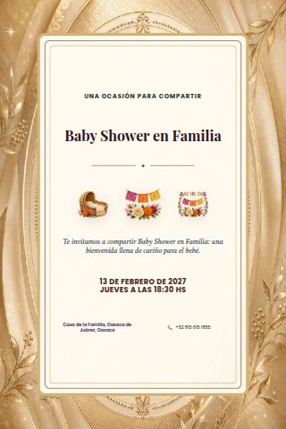 Family Baby Shower invitation design