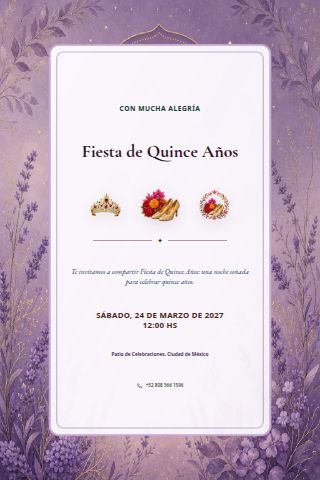 Fiesta de Quince invitation design