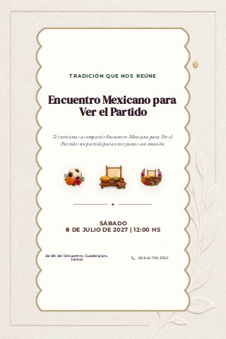 Mexican Football Watch Party invitation preview