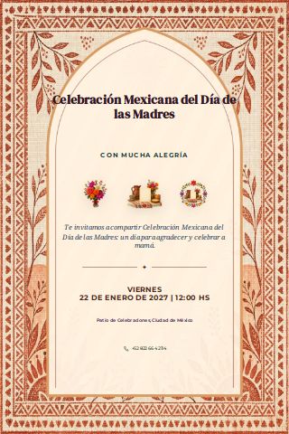 Mexican Mother's Day Celebration invitation preview