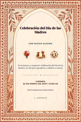 Mother's Day Celebration invitation design