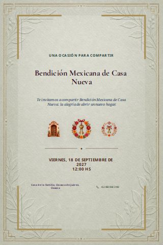 Mexican New Home Blessing invitation preview