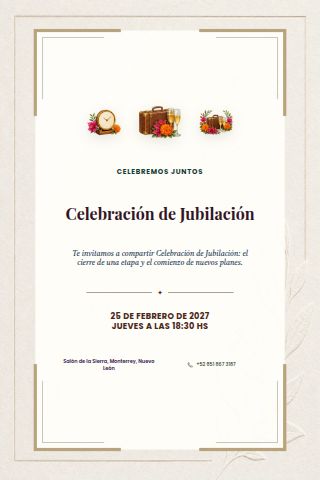 Retirement Celebration invitation design
