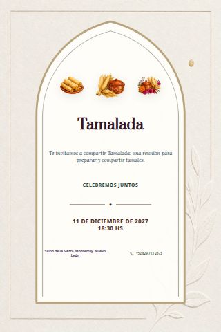 Tamalada invitation design