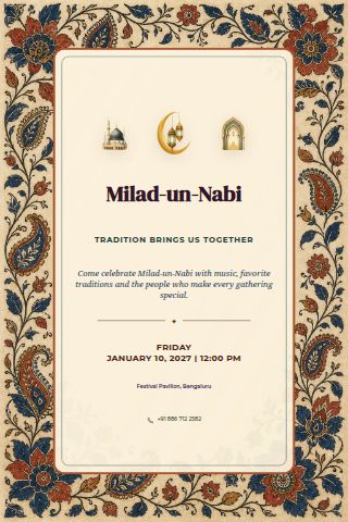 Milad-un-Nabi invitation preview