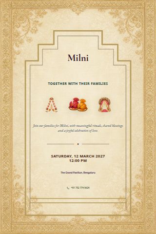 Milni invitation preview