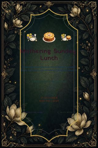 Mothering Sunday Lunch invitation preview