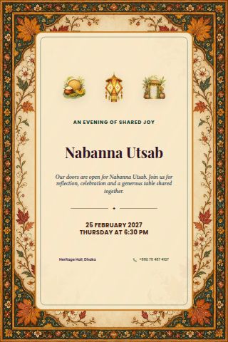 Nabanna Utsab invitation preview