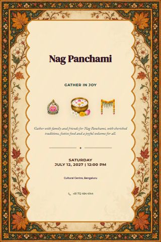 Nag Panchami invitation preview