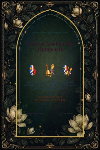 National Acadian Day Tintamarre invitation preview