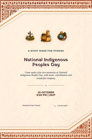 National Indigenous Peoples Day invitation preview