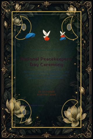 National Peacekeepers’ Day Ceremony invitation preview