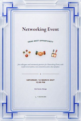 Networking Event invitation preview