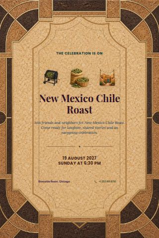 New Mexico Chile Roast invitation preview