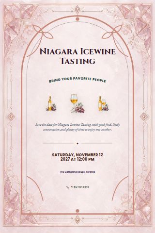 Niagara Icewine Tasting invitation preview