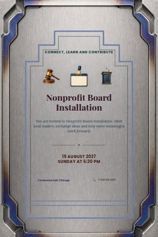 Nonprofit Board Installation invitation preview
