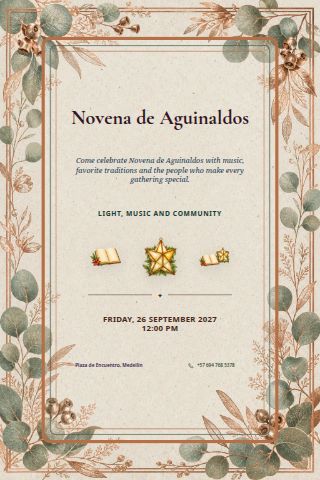 Novena de Aguinaldos invitation preview