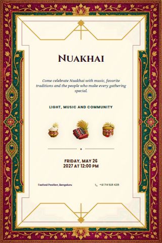 Nuakhai invitation preview