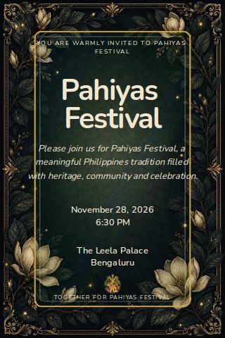 Pahiyas Festival invitation design preview